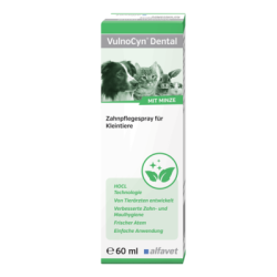 RodiCare - VulnoCyn Dental 60 ml - preparat do pielegnacji jamy ustnej małych zwierząt, technologia HOCl