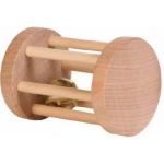 Trixie DREWNIANY WALEC Z DZWONECZKIEM 5x7cm 6184 (DREWNIANA ROLKA, ZABAWKA) Trixie DREWNIANY WALEC Z DZWONECZKIEM 5x7cm 6184 (DREWNIANA ROLKA, ZABAWKA)